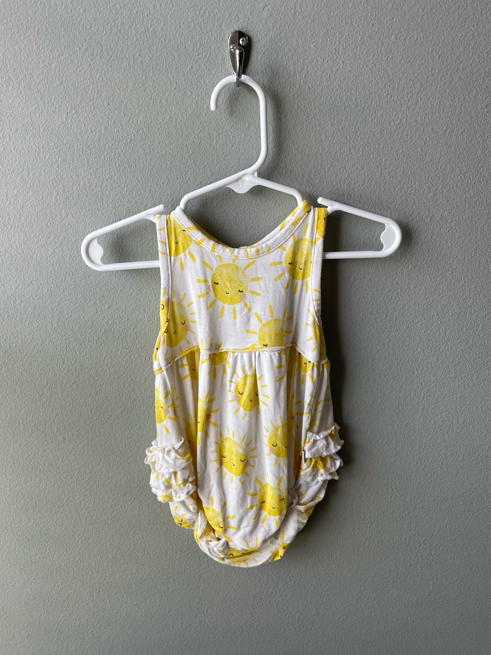 Little Sleepies Sunshine Bamboo Bubble Romper with Ruffle Butt